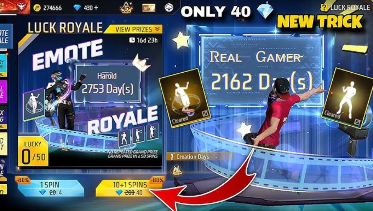 सिर्फ एक स्पिन में पाएं लीजेंडरी इमोट जानिए Emote Royale Event 2025 का सीक्रेट ट्रिक