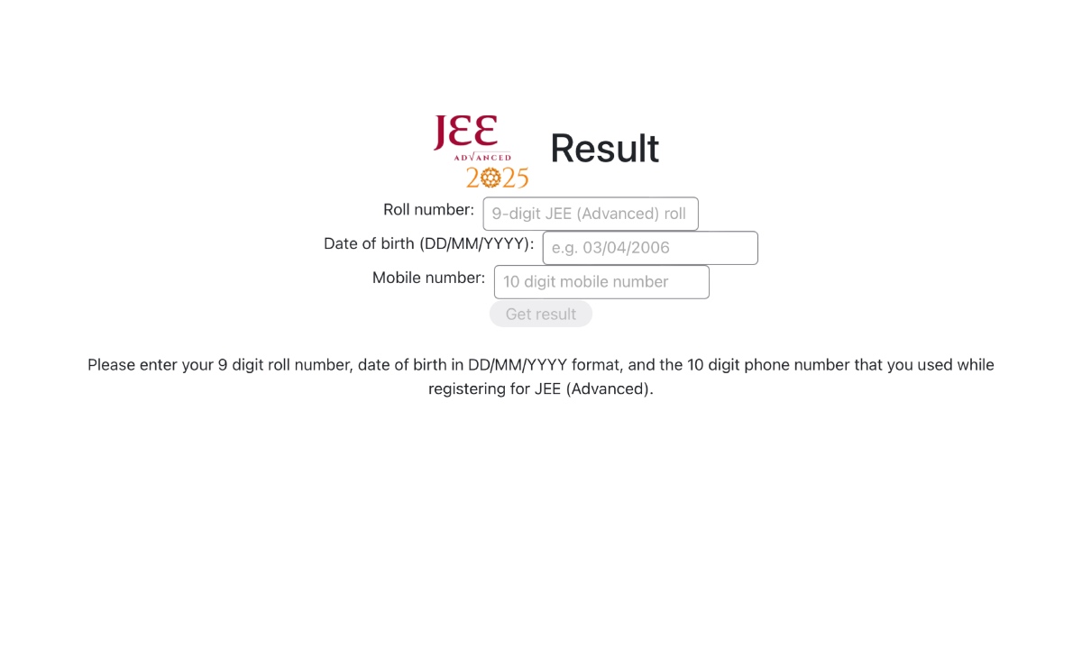JEE Advanced Result
