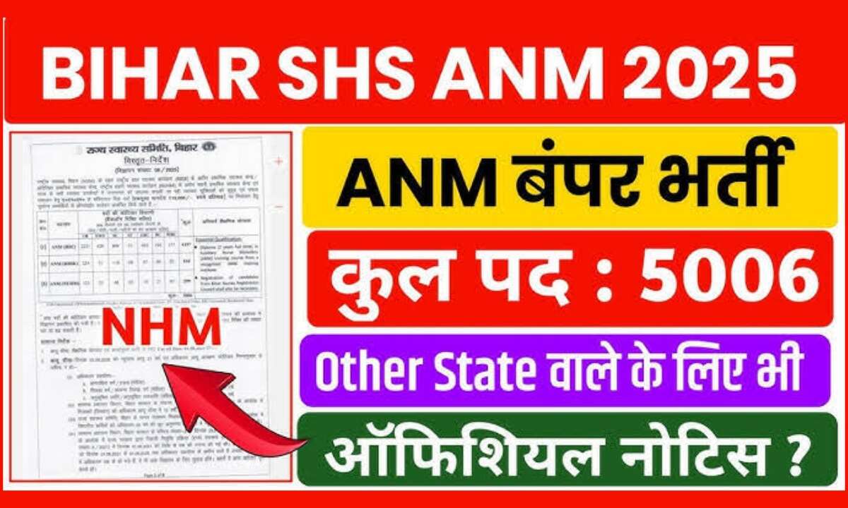 SHS Bihar ANM Recruitment