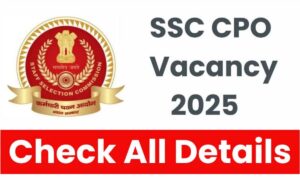 SSC CPO Recruitment 2025