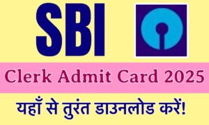 SBI Clerk Admit Card