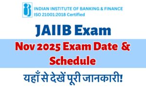 JAIIB Exam Date