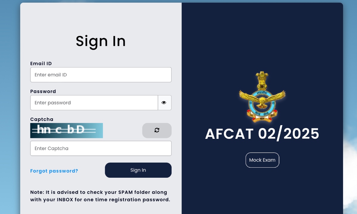 AFCAT 1 Admit Card