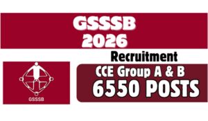 GSSSB CCE Recruitment 2026