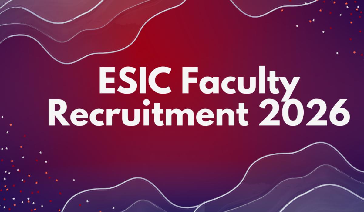 ESIC Indore Recruitment 2026