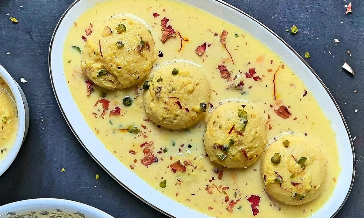 Homemade Rasmalai