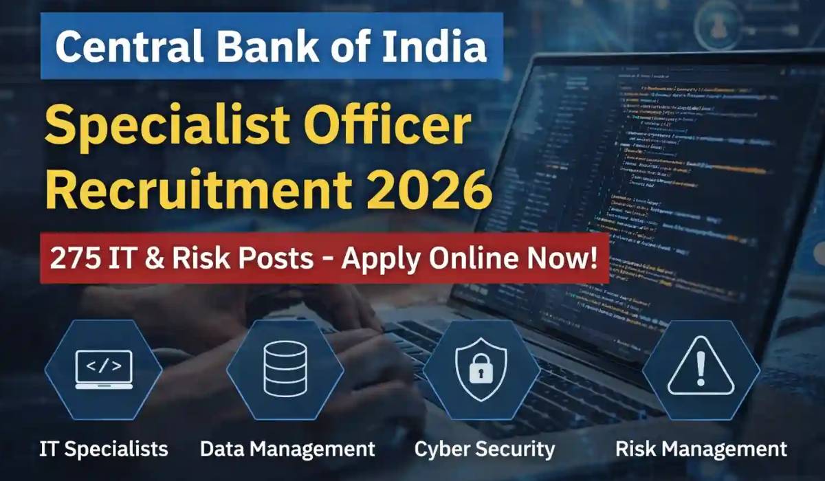 Central Bank of India SO Recruitment 2026
