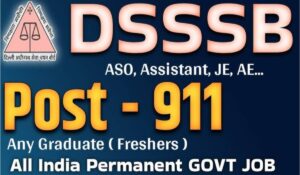 DSSSB Recruitment 2026