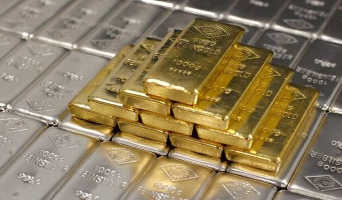 Gold prices falling