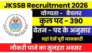 JKSSB Recruitment 2026