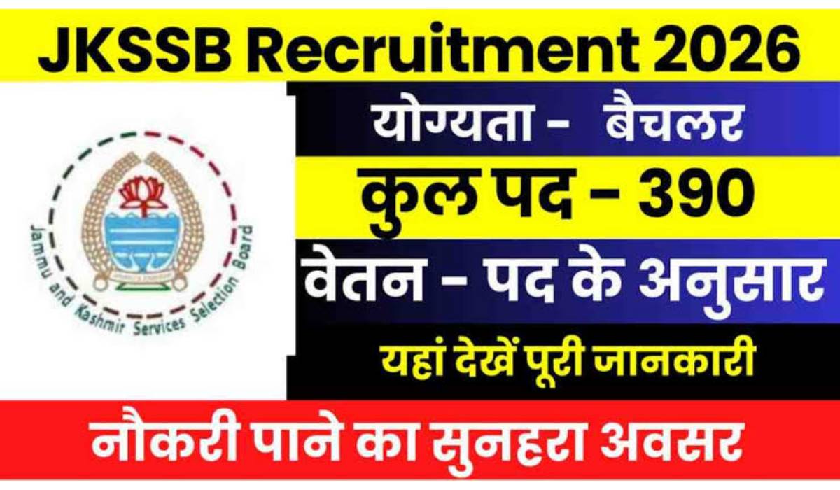 JKSSB Recruitment 2026