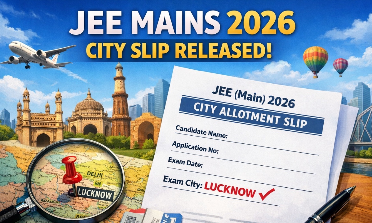 JEE Mains City Slip