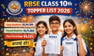 RBSE Class 10th Topper List