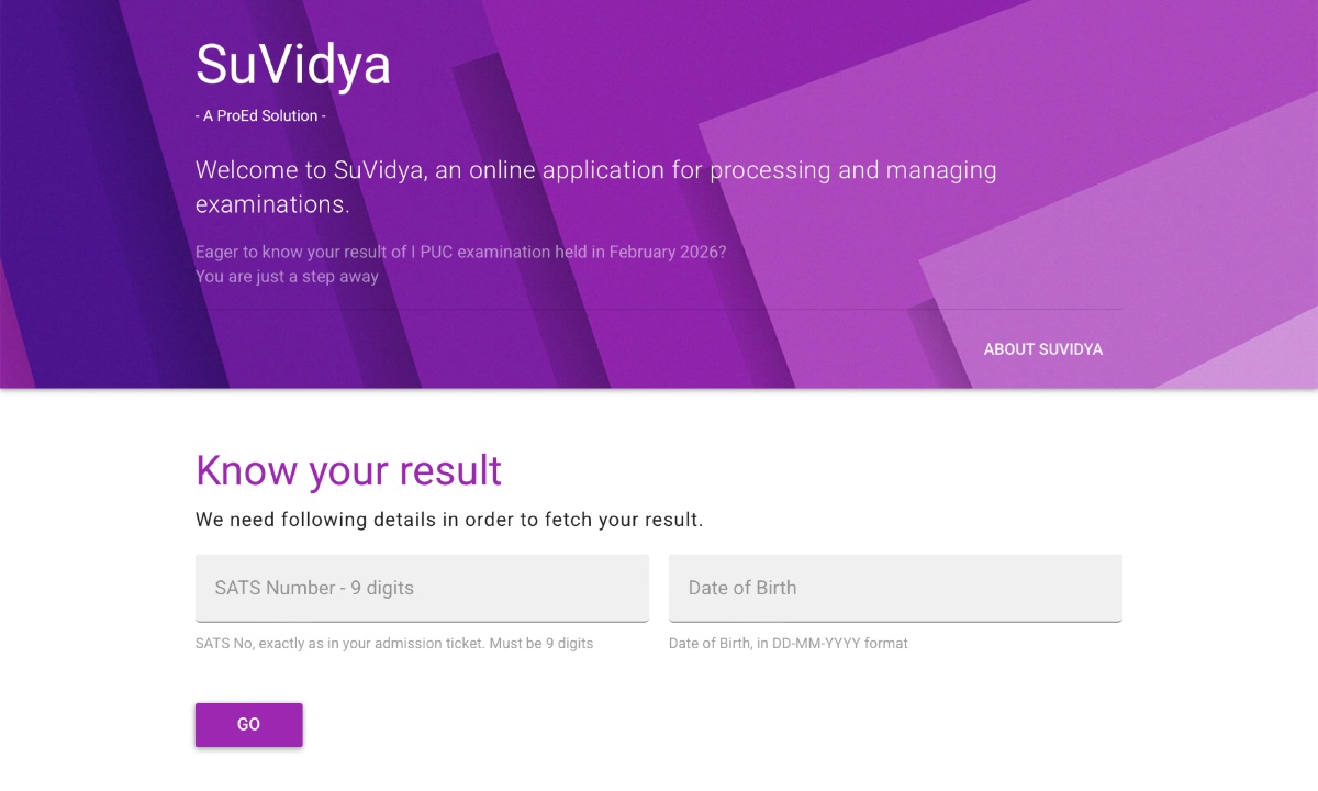 Karnataka 1st PUC Result