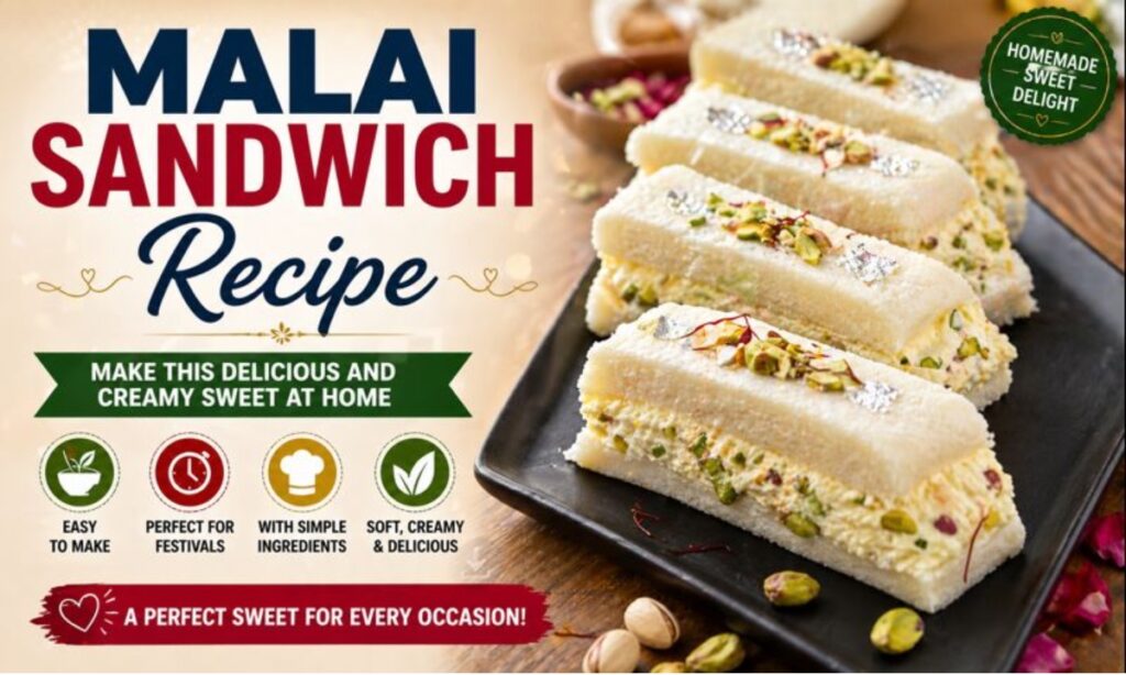 Malai Sandwich Recipe