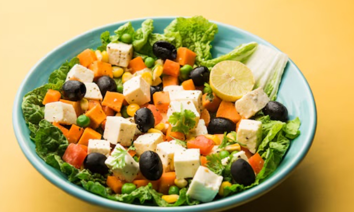 High Protein Paneer Salad Recipe