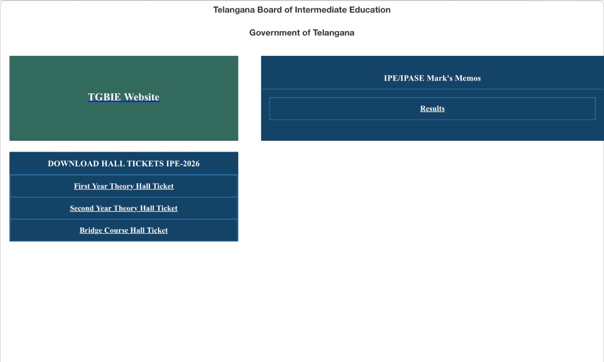 TS Inter Result