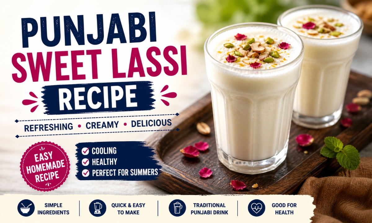 Punjabi Sweet Lassi Recipe