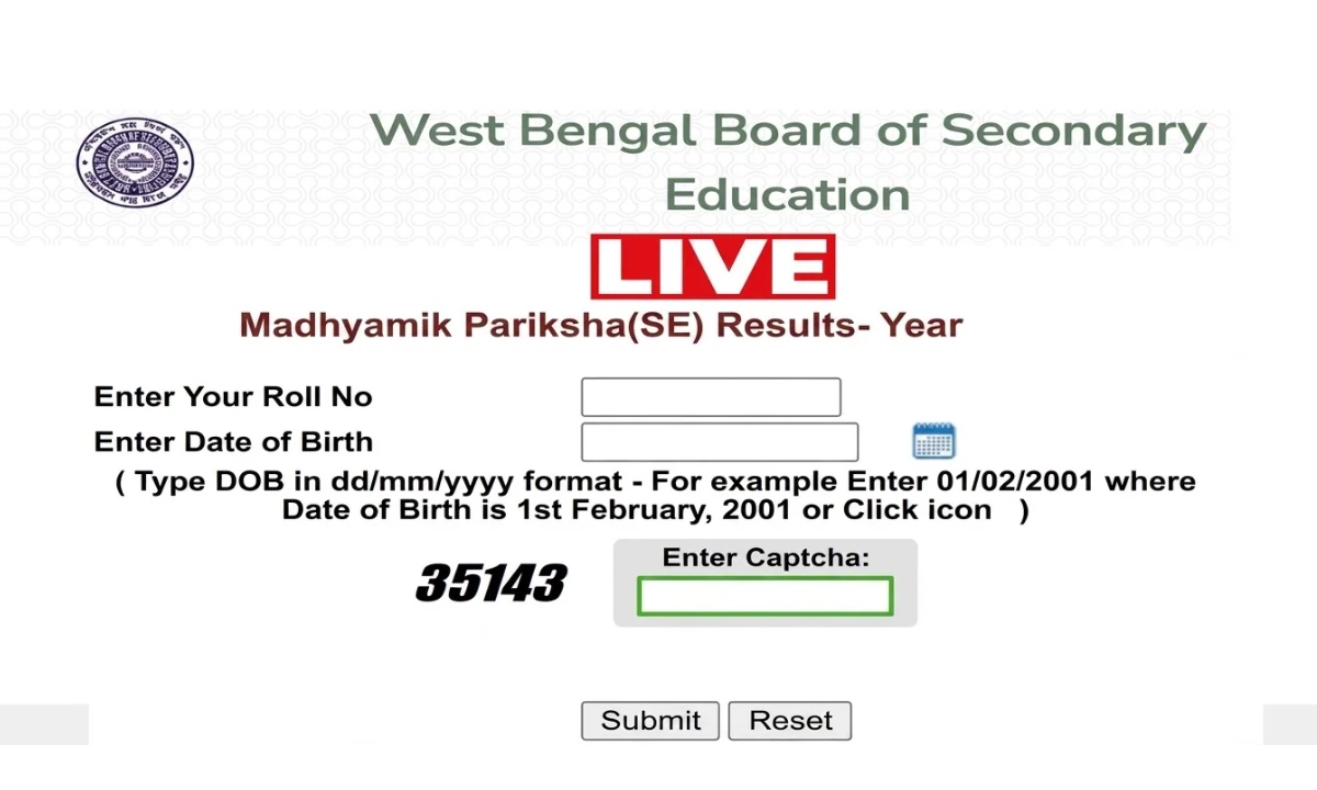 WB Madhyamik Result