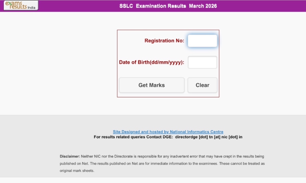 Tamil Nadu Class 10th Result