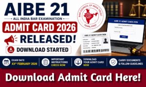 AIBE 21 Admit Card