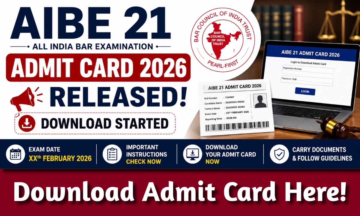 AIBE 21 Admit Card
