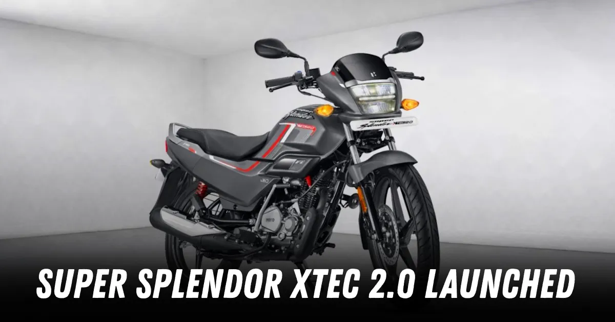 Hero Super Splendor XTEC 2.0 front looks